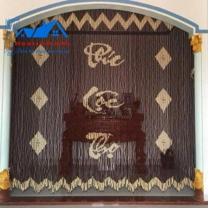 Rèm Hạt Gỗ Phòng Thờ