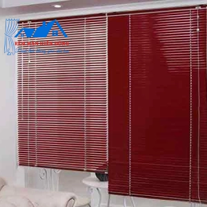 Rèm Sáo Nhôm Chống Nắng Màu Đỏ Đô
