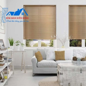 Rèm Lá Nhôm Phòng Khách Màu Vàng Đồng Giá Rẻ