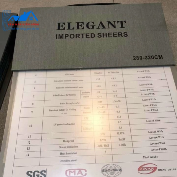 Catalog Rèm Vải TM 2800 Cao Cấp