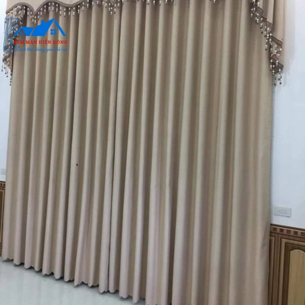 Mẫu Rèm Cổ Điển Xám Nâu - Vàng