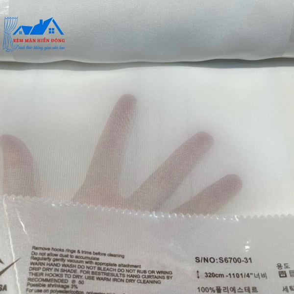 Các Mẫu Rèm Voan Trắng Cao Cấp