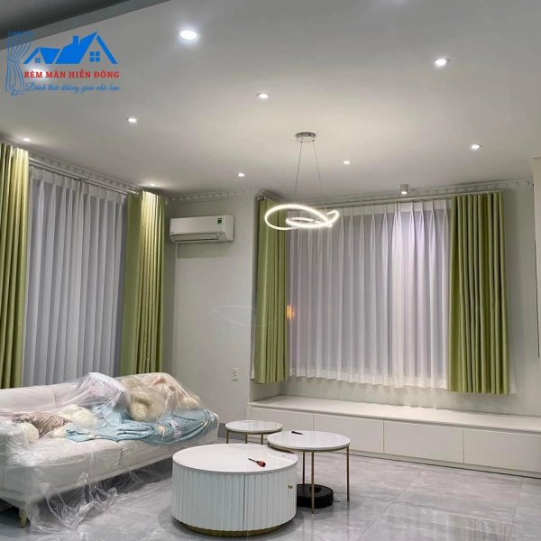 Mẫu Rèm Vải Trơn Văn Phòng - Spa - Phòng Ngủ