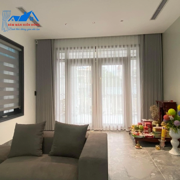 Mẫu Rèm Vải Trơn Văn Phòng - Spa - Phòng Ngủ