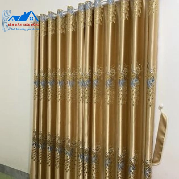 Rèm Vàng Cổ Điển Họa Tiết Đẹp