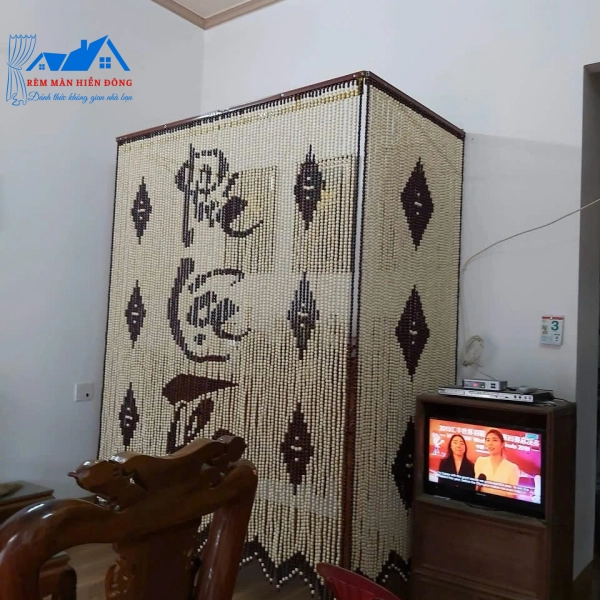 Rèm Hạt Gỗ Phòng Thờ