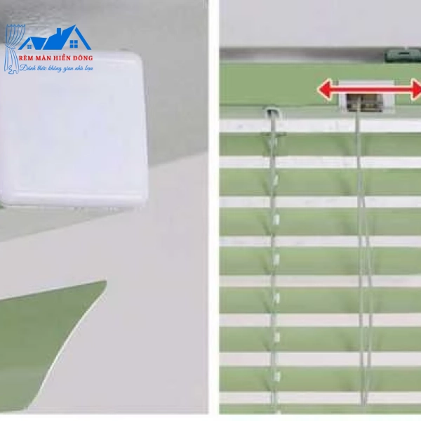 Rèm Nhôm Ngang Giá Rẻ Màu Xanh Lá